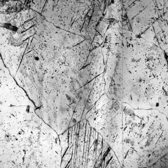 Reflection imaging of a metal surface